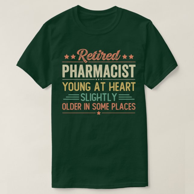 Camiseta Farmacéutico retirado 6 (Diseño del anverso)