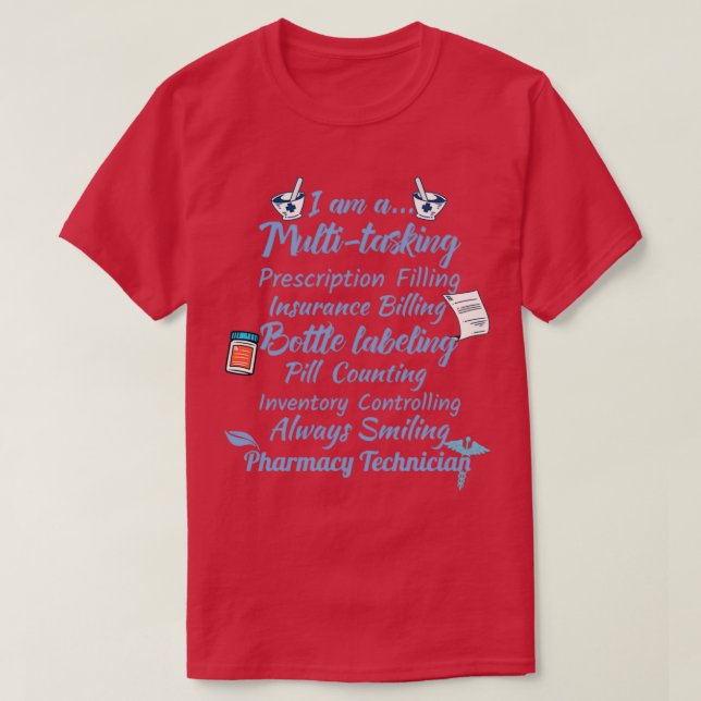 Camiseta Farmacéuticos Cute Regalo Diseño Farmacia Tecnolog (Diseño del anverso)