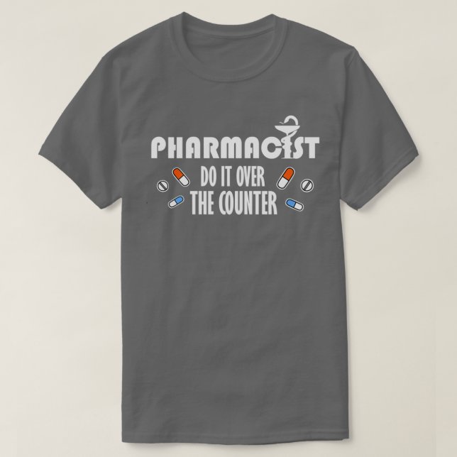 Camiseta Farmacéuticos divertidos que entregan el producto  (Diseño del anverso)