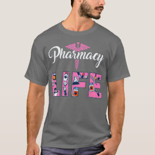 Camiseta Farmacéuticos Regalos Farmacia Impresa Estudios Mé