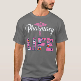 Camiseta Farmacéuticos Regalos Farmacia Impresa Estudios Mé