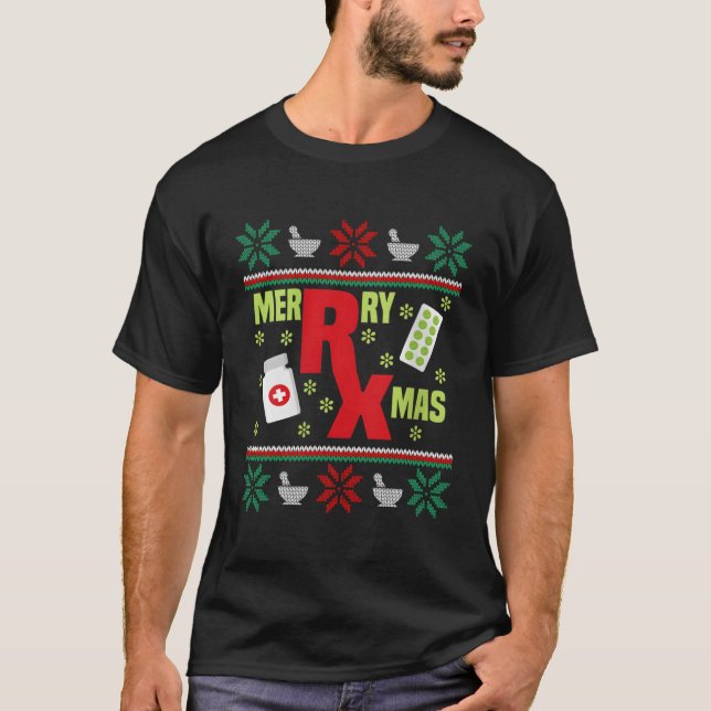 Camiseta Farmacia de Feliz Navidad Farmacia Farmacia Farmac (Anverso)