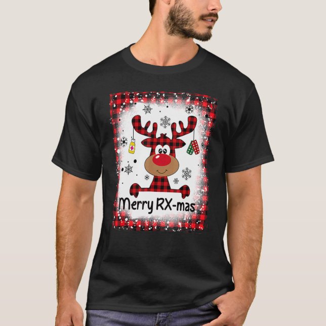 Camiseta Farmacia de Navidades de RX Mas Reindeer (Anverso)