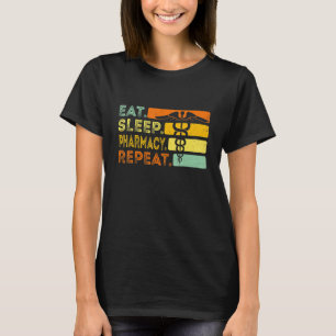 Camiseta Farmacia del sueño de los alimentos Repetir Farmac