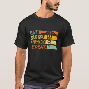 Camiseta Farmacia del sueño de los alimentos Repetir Farmac