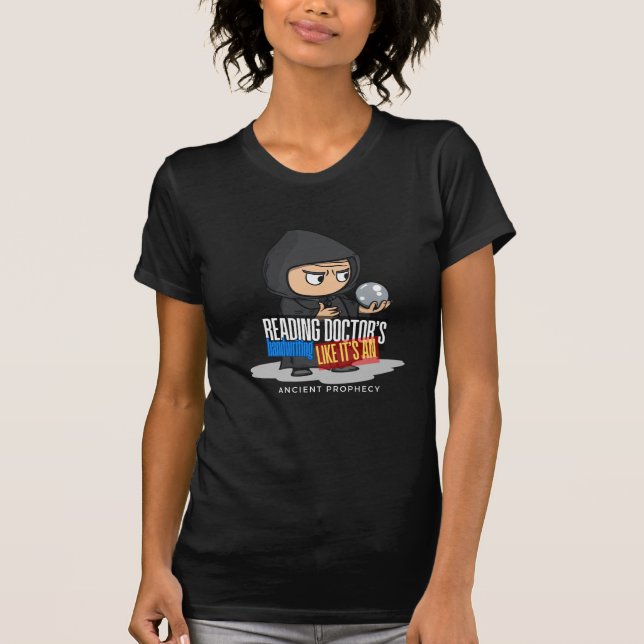 Camiseta Farmacia Divertida y Moderna Técnico de Salud MD (Anverso)