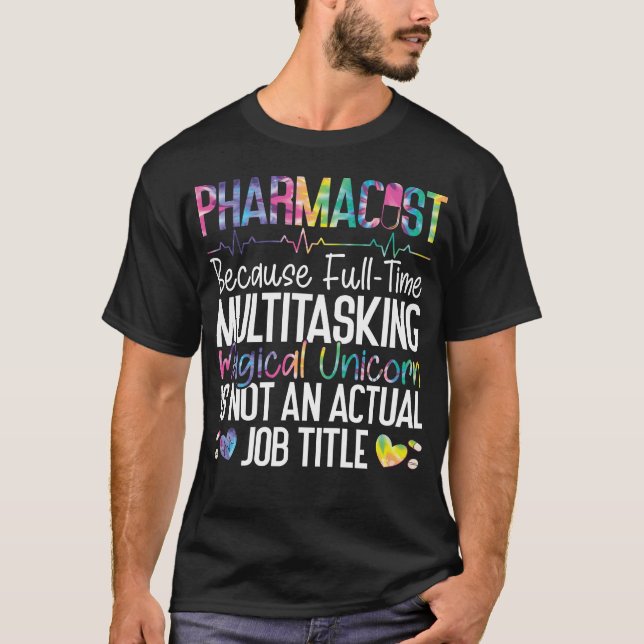 Camiseta Farmacia Farmacéutica Porque Multitarea A Tiempo C (Anverso)