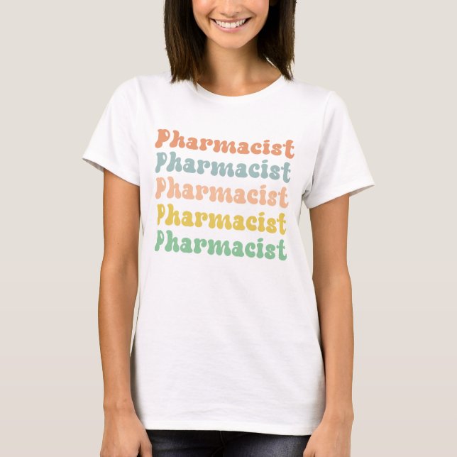 Camiseta Farmacia Retro Groovy (Anverso)