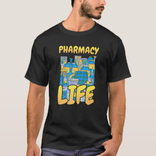 Camiseta Farmacia Vida Farmacéutica Farmacia Tecnología