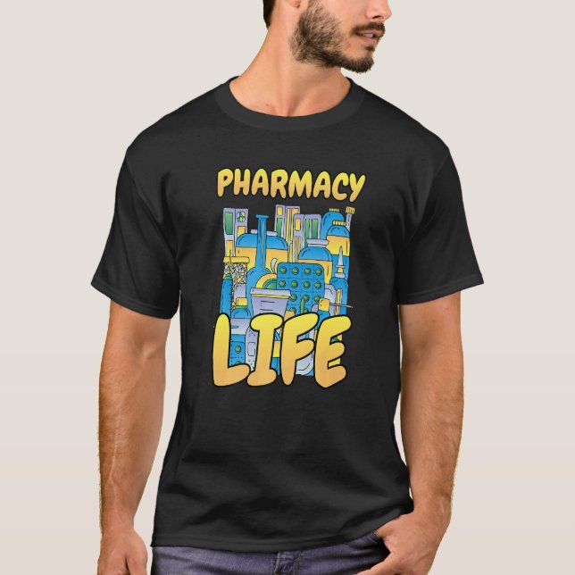 Camiseta Farmacia Vida Farmacéutica Farmacia Tecnología (Anverso)