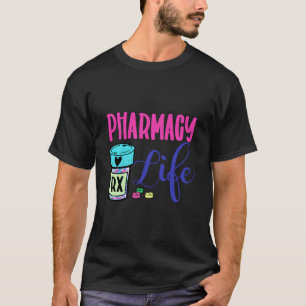 Camiseta Farmacia Vida Útil Medicación Píldora Farmacéutica
