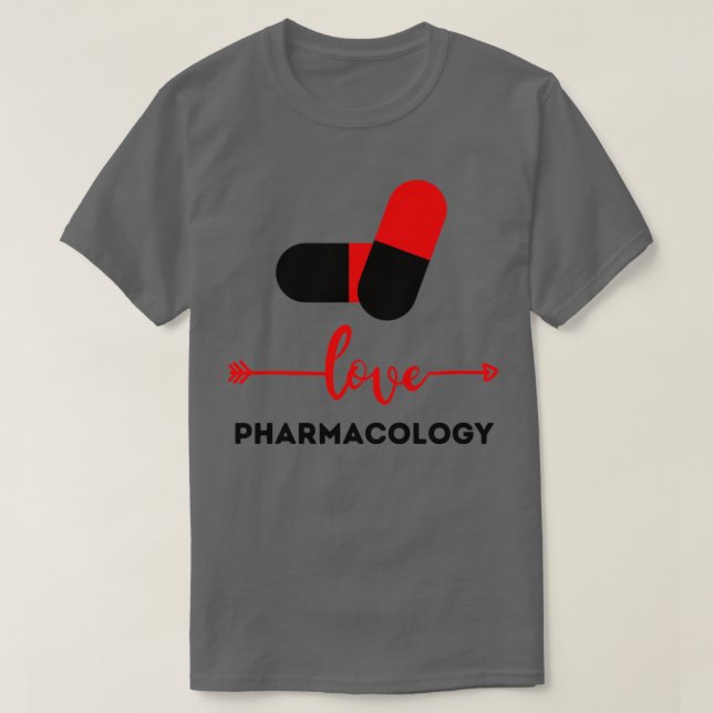 Camiseta Farmacología Comerciante de medicamentos de color  (Diseño del anverso)