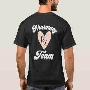 Camiseta Farmacy Tech Team Pharmacy Week Rx Pink Heart App