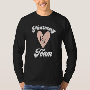 Camiseta Farmacy Tech Team Pharmacy Week Rx Pink Heart App