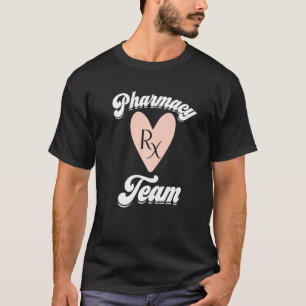 Camiseta Farmacy Tech Team Pharmacy Week Rx Pink Heart App