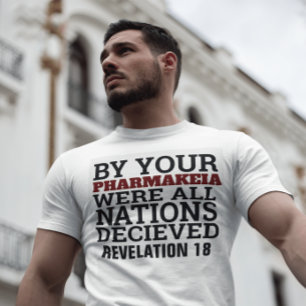 CAMISETA FARMAQUEÍA, VACUNA, MARCA DE LA BESTIA, CAMISAS