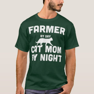 Camiseta Farmer By Day Cat Mom By Night650