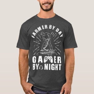 Camiseta Farmer By Day Gamer By Night 