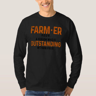 Camiseta Farmer Definition Noun Farmer Agriculture Tractor 