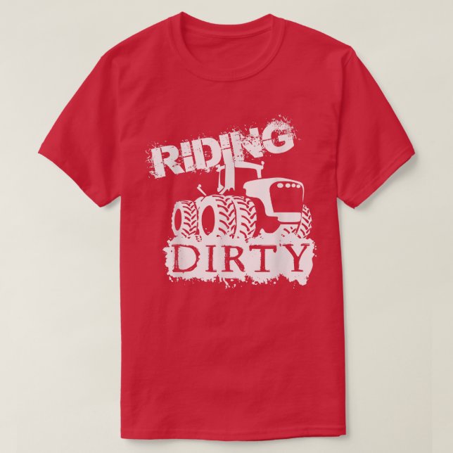 Camiseta Farmer design  Riding Dirty  (Diseño del anverso)