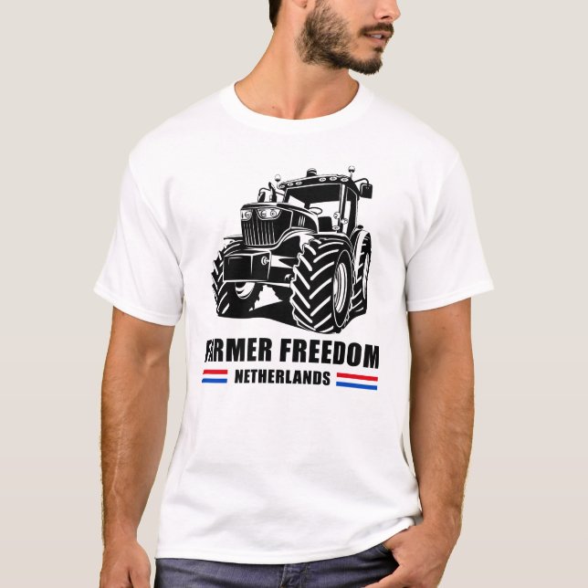 Camiseta Farmer Freedom Netherlands: Apoyo al Convoy de Tra (Anverso)