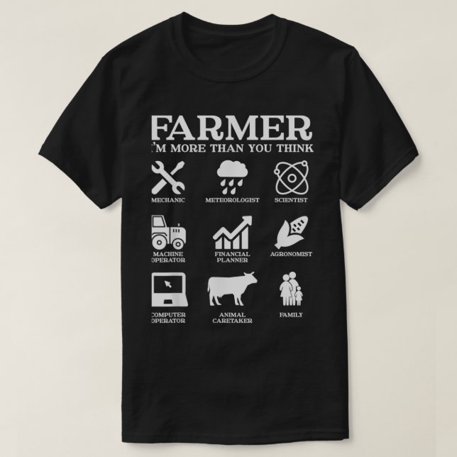 Camiseta Farmer Gift Idea Farming Agriculture Patriotic Far (Diseño del anverso)