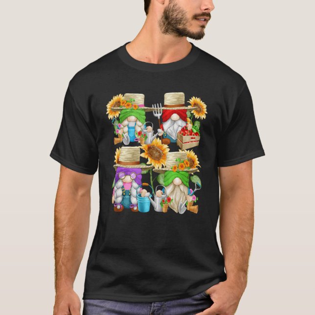 Camiseta Farmer Graphic For Sunflower Mom And Summer Garden (Anverso)
