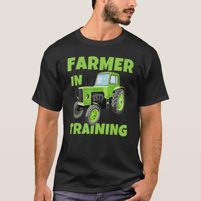 Camiseta Farmer In Training Tractors Driver  Strongman Vehi (Anverso)