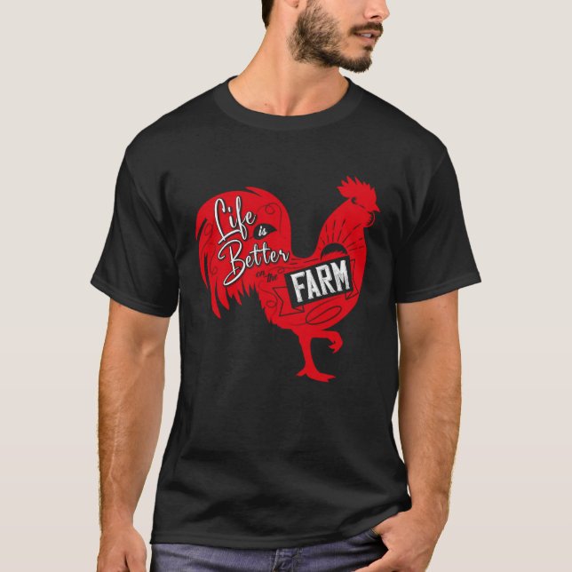 Camiseta Farmer  On The Farm  Rooster (Anverso)