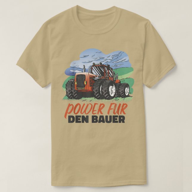 Camiseta Farmer tractor carring load  (Diseño del anverso)