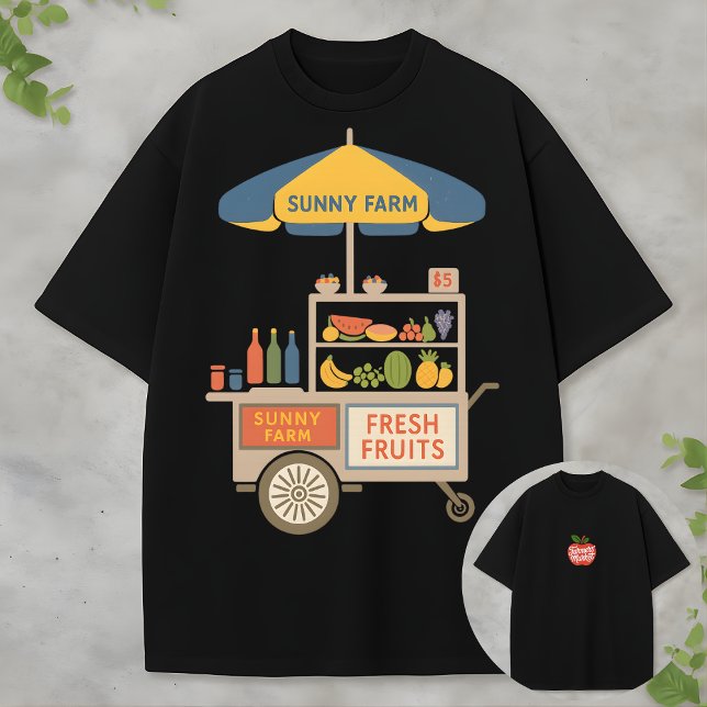 Camiseta Farmers Market Aesthetic Fresh Fruits Sunshine (Subido por el creador)