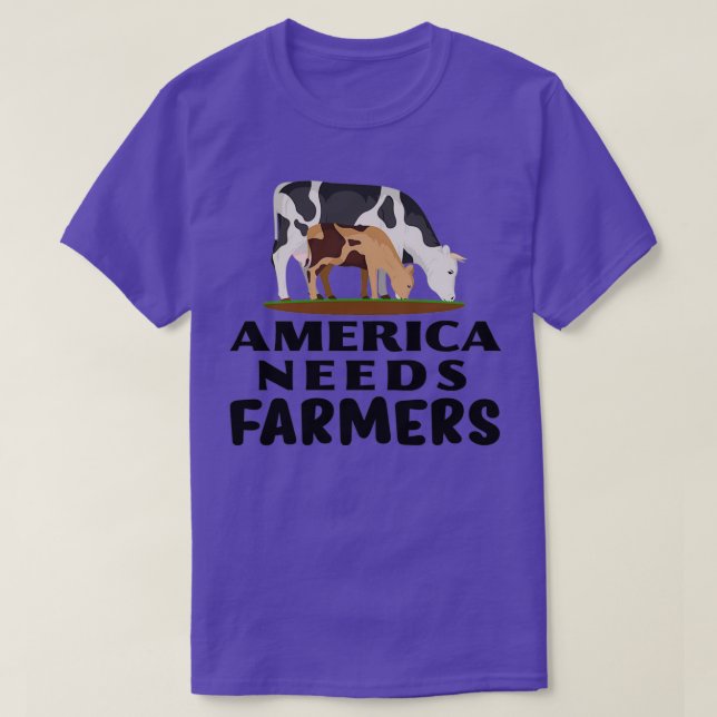 Camiseta Farming Design America Needs Farmers  (Diseño del anverso)
