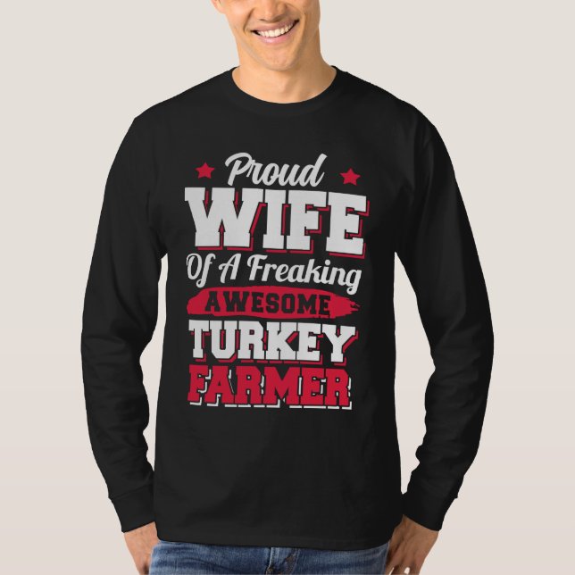 Camiseta Farming Farm Agriculture Turkey Farmer Wife (Anverso)