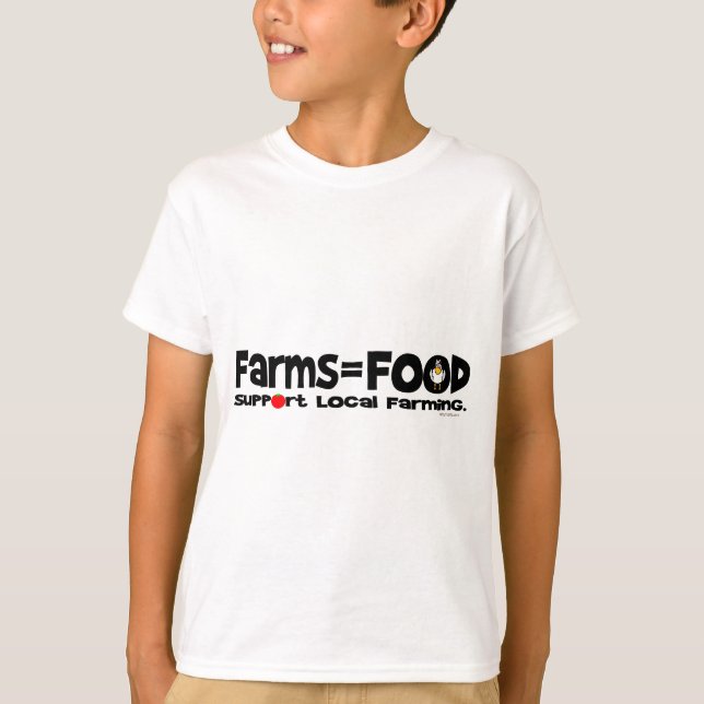 Camiseta Farms=Food (Anverso)