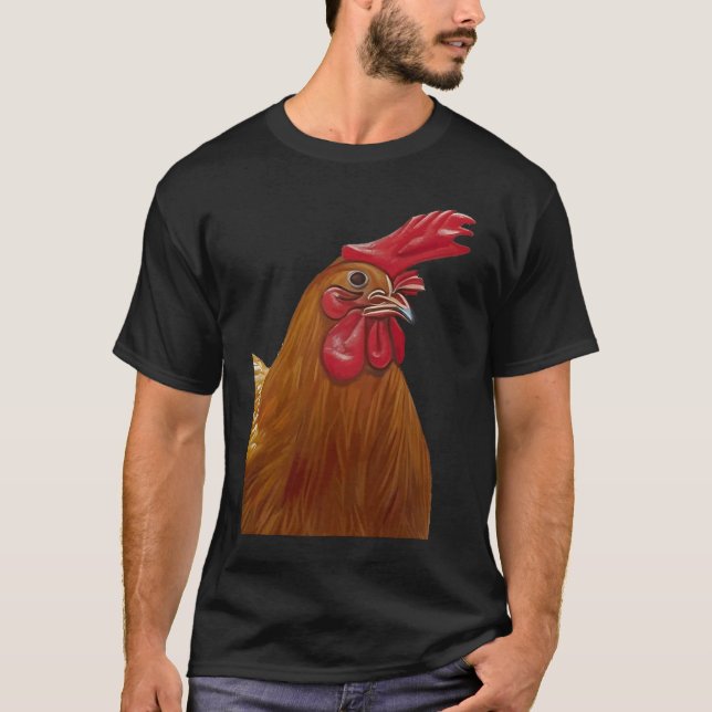 Camiseta Farmyard Hen Chicken Lady Hen Cut Out (Anverso)