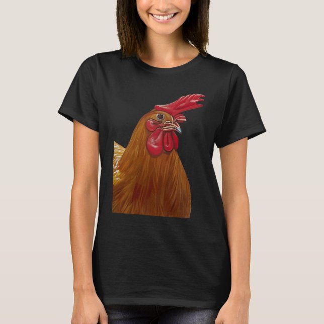 Camiseta Farmyard Hen Chicken Lady Hen Cut Out (Anverso)