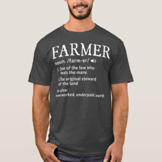 Camiseta Farner Definition Funny Farmer Farming Mens