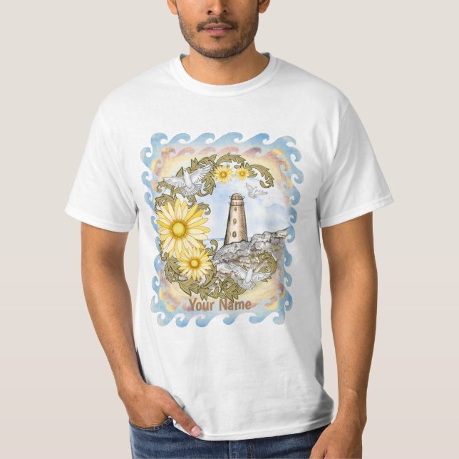 Camiseta Faro amarillo de margarita (Anverso)