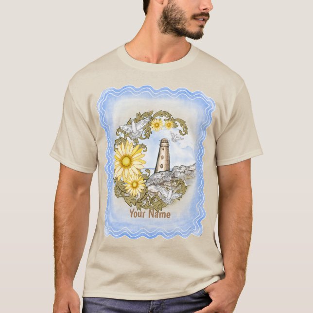 Camiseta Faro amarillo de margarita (Anverso)