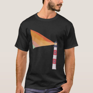 Camiseta Faro Arcoíris Cultura Popular Surf Skate Retro