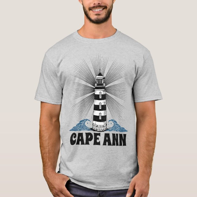 Camiseta Faro Cape Ann de Nueva Inglaterra (Anverso)
