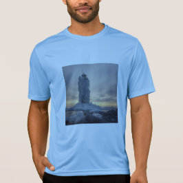 Camiseta Faro costero cubierto de hielo