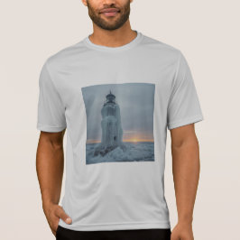Camiseta Faro costero cubierto de hielo