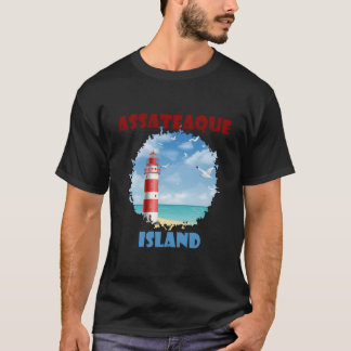 Camiseta Faro costero de la isla de Assateague