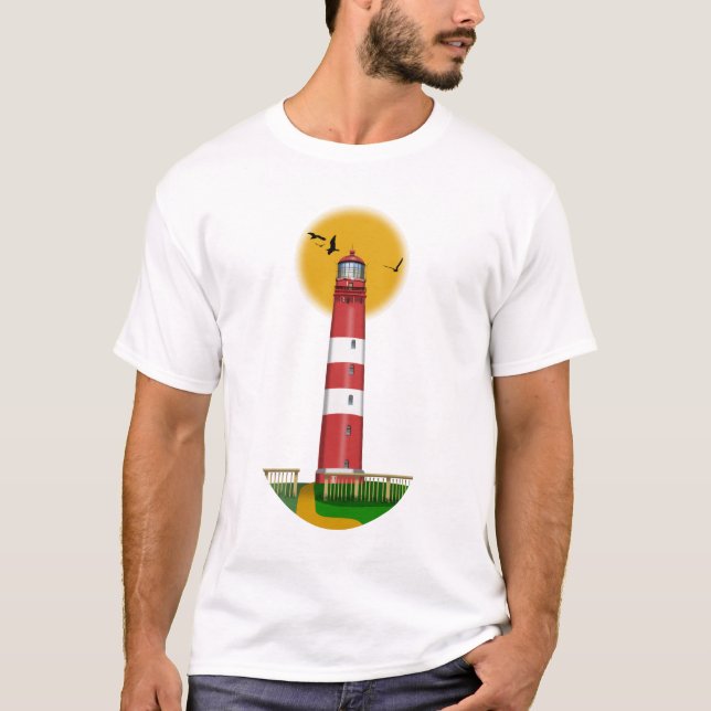 Camiseta Faro de Amrum Alemania (Anverso)