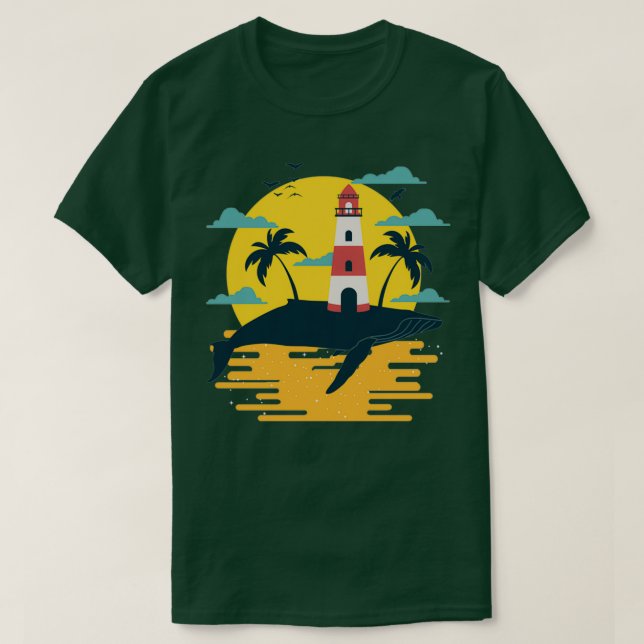 Camiseta Faro de ballenas (Diseño del anverso)