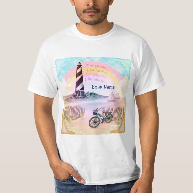 Camiseta Faro de Bicicleta Stormy (Anverso)