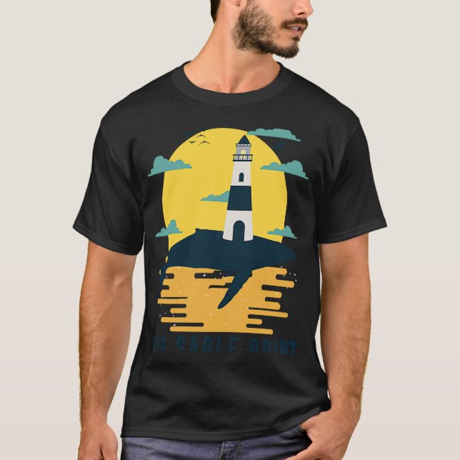 Camiseta Faro de Big Sable Point Lago Michigan Luz Lud (Anverso)