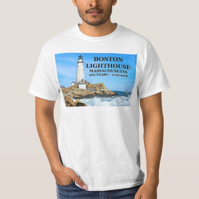 Camiseta Faro de Boston, Massachusetts (Anverso)