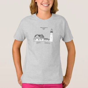 Camiseta Faro de cabeza de Portland - Maine - SBD